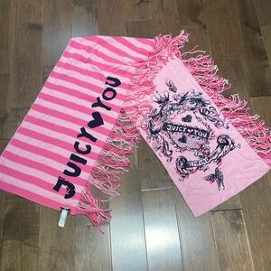 Juicy Couture pink scarf